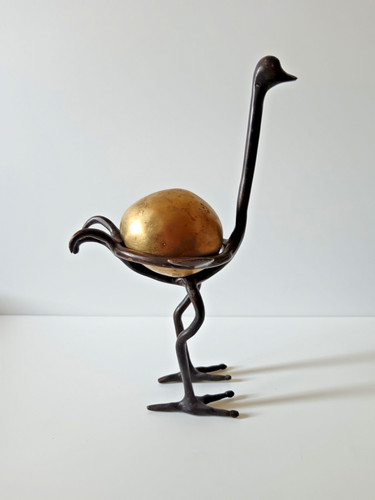 Autruche fer forgé son - autruche,