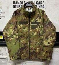 GENUINE ITALIAN ARMY SOFTSHELL JACKET WINDSTOPPER VEGETATO CAMO NEW !!!!! LARGE