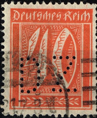 Germany waimar republic perfin - waimar,