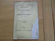 LORRAINE RENSEIGNEMENT COLLENOT PIERRE FORME AUGE AMANCE MEURTHE & MOSELLE 1852