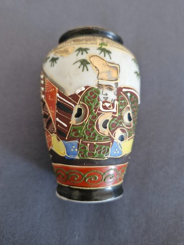 Vase satsuma japonais moriage - vase,