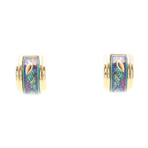 Boucle oreille émaillée - boucle, d'oreille