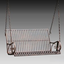 Rocking chair européen duo, structure en fer, pliable