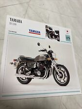 Yamaha XS1100 1978 1100 XS fiche carte moto de collection Atlas Japon