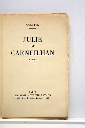 Livre ancien colette julie - ancien,