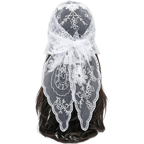 Foulard dentelle dentelle