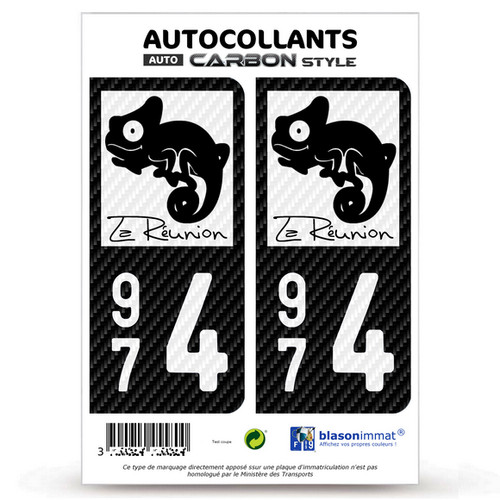 Autocollants plaque - 2,
