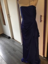 MAGNIFIQUE ROBE CÉRÉMONIE ALAIN MANOUKIAN T 40 BLEU BUSTIER COCKTAIL CLASSE