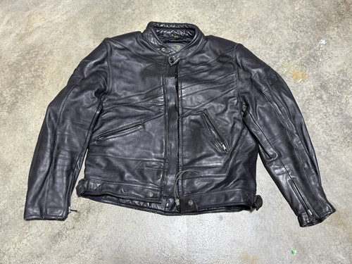 Blouson moto cuir vintage - , polo