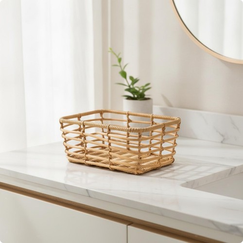 Panier rotin synthétique - rotin,