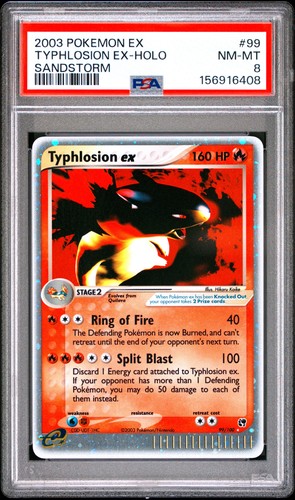 Typhlosion holo 100 psa - typhlosion, ex