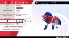 Pokemon ZAMAZENTA 6iv niveau 100 (épée/bouclier)