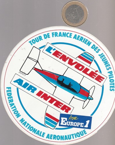 Autocollant aviation tour de - tour,