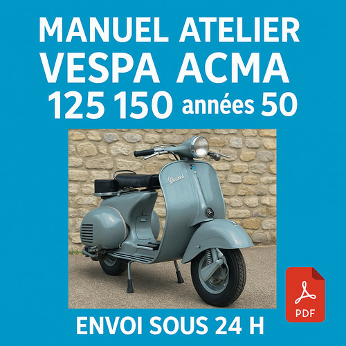 Manuel atelier vespa acma - atelier,