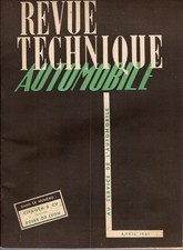 REVUE TECHNIQUE AUTOMOBILE 60