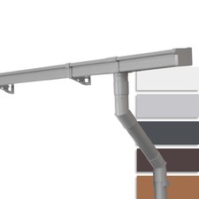 INEFA Ensemble de gouttières abri de jardin, NW 68, en forme de boîte Ensemble c