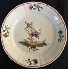FAÏENCE APREY ASSIETTE DÉCOR AU CHINOIS FAUTEUIL TRAÎNEAU AVEC OMBRELLE 19ème