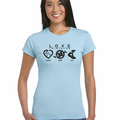 Shirt femme triathlon - triathlon, amour