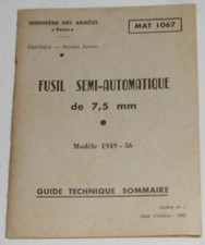 Fusil Semi-Automatique de 7 5 mm Modèle 1949-1956 (Mat 1067) – Guide