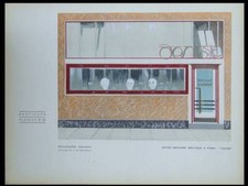 ART DECO FRANÇAIS, DENTISTE, PARIS - POCHOIR 1930 - HENRY DELACROIX, MOUSSARD