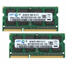 Samsung 2X 4 Go 2RX8 DDR3 1333 MHz PC3-10600S 204PIN SO-DIMM mémoire RAM CL9 #5S