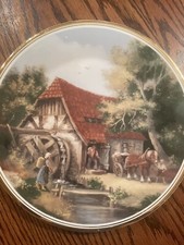 Vintage Watermill Scene From