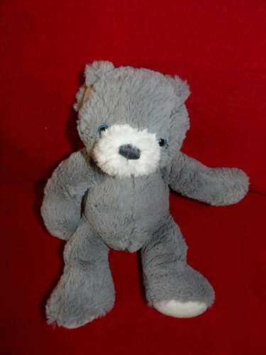 Doudou peluche ours gris - doudou,