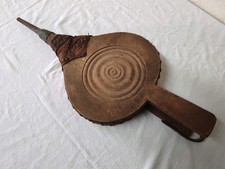 Ancien Soufflet de Cheminée en Bois et Cuir  Fonctionnel