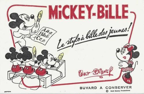 Buvard publicitaire walt - publicitaire,