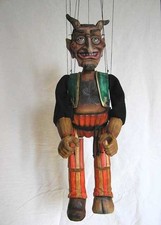 Marionnette diable - poupée originale faite à la main