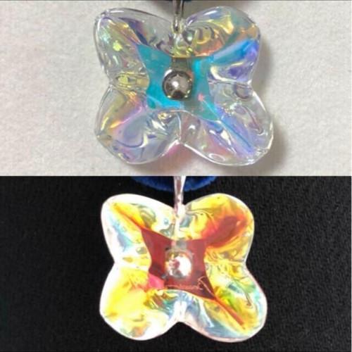 Collier fleur hortensia iris - collier,