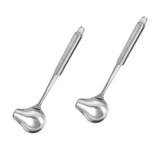 Louche à Sauce 2 Pièces Louche Cuisine Acier Inoxydable Louche Bec Verseur Ma...