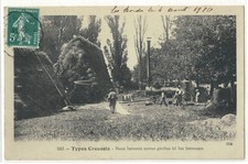 TYPES CREUSOIS (23) - Batteuse - Nous battents notras gierbas bé los botteusos