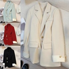 Blazer léger femme simple boutonnage à manches longues pour saisons