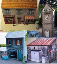 4 Batîments au 1/43° Kit