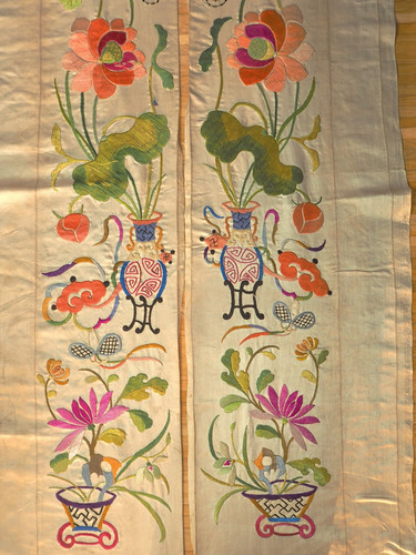 Soie brodé broderie - broderie, chinois