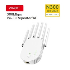 300M 2.4G WiFi Repeater 802.11n Standard 6 Antenna Home Network Signal Amplifier