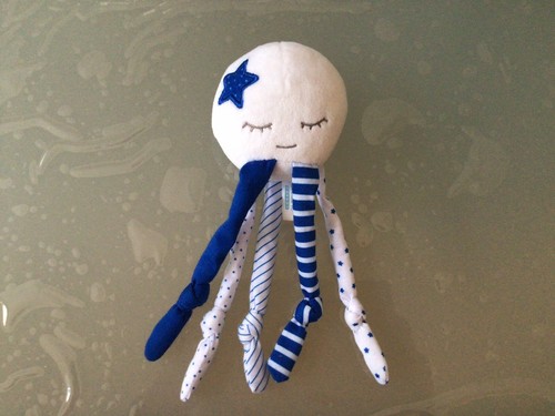 Doudou pieuvre étoile biolane - pieuvre,