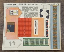 PLANCHE A DECOUPER OFFERT PAR LESIEUR PLANCHE N°2 CONSTRUCTION D'UNE PETITE GARE