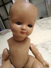 Poupée ancienne/ Antique Doll / Papier mâché et plâtre. 1950 ?