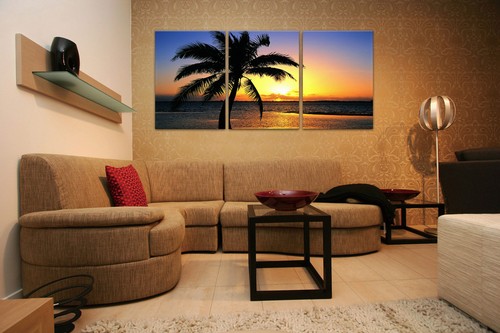 Sunset palm tree easy - sunset/palm, to