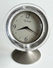 Horloge à poser cristal   pied tulipe  signé DAUM france -  vintage année 70's