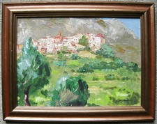 Très belle huile sur - belle, carton