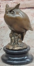 Statue hibou sage bronze - statue,