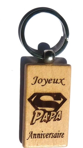 Superbe porte clefs - porte, bois