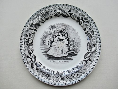 Assiette faïence fine - fine, /
