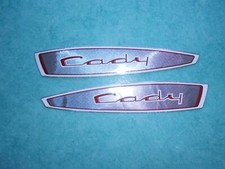 Paire autocollants chromés réservoir Motobécane Cady neuf ancien stock