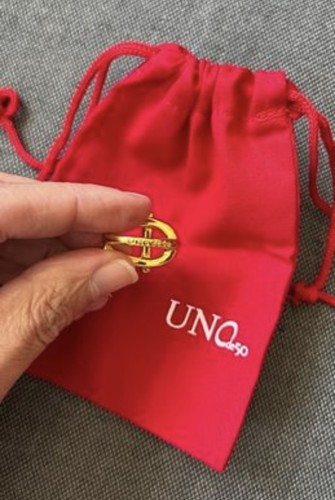 Bague uno étrier dorée - uno, 50