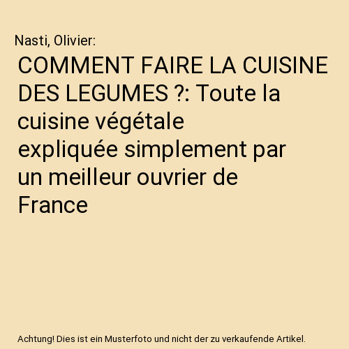 Comment faire cuisine - faire, des