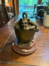 Antique Bronze Devil in pot
